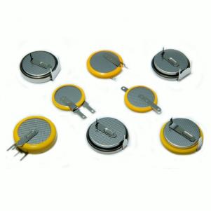 Li-MnO2 Coin Battery Standard With Solder Tabs,High Temperature -40oC ~ +125oC